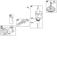 Part Location Diagram of 84008354 Murray CRANKSHAFT